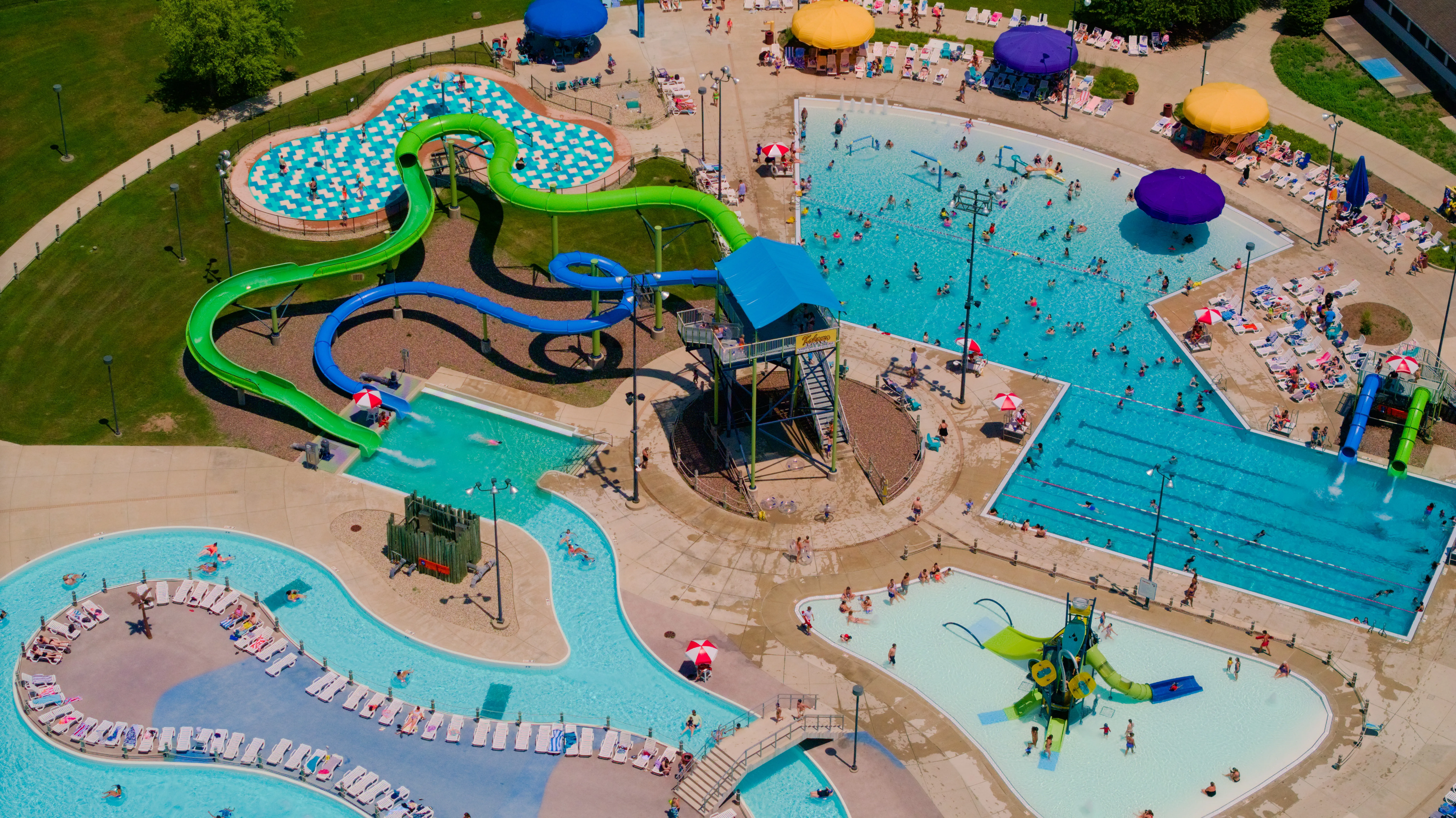 Private party drone shot